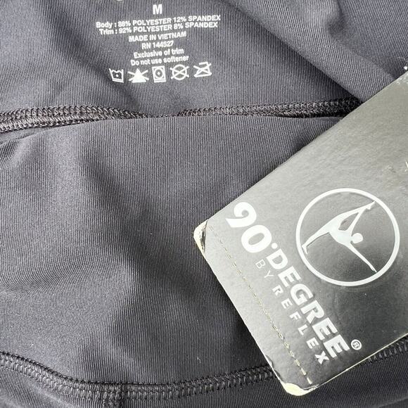 90 Degree by Reflex capri, leggings, black, women's size M - Picture 6 of 8